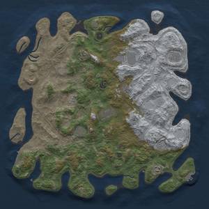 Thumbnail Rust Map: Procedural Map, Size: 4500, Seed: 1064430566, 18 Monuments