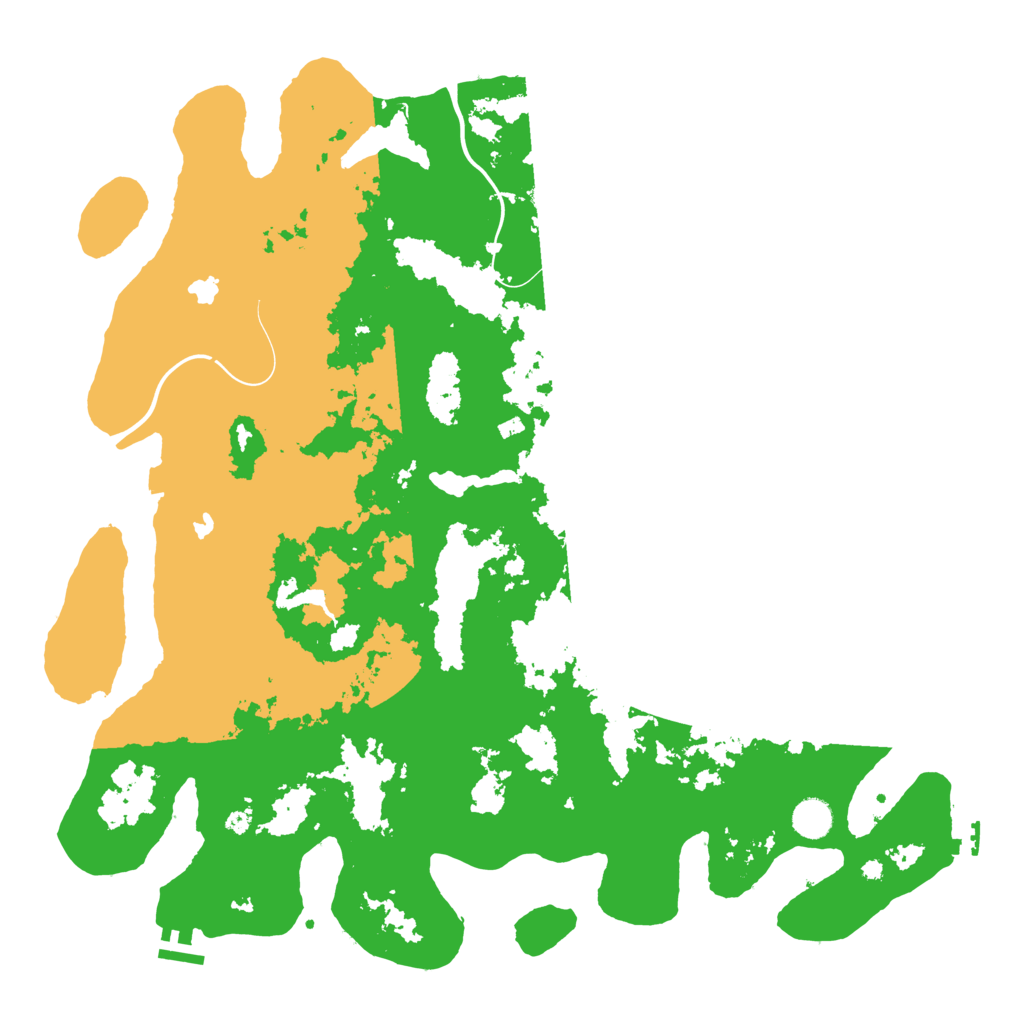 Biome Rust Map: Procedural Map, Size: 4500, Seed: 1064430566