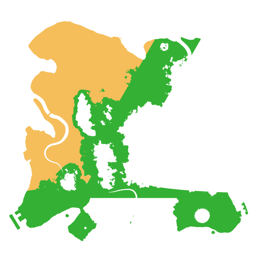 Biome Rust Map: Procedural Map, Size: 3200, Seed: 20230504