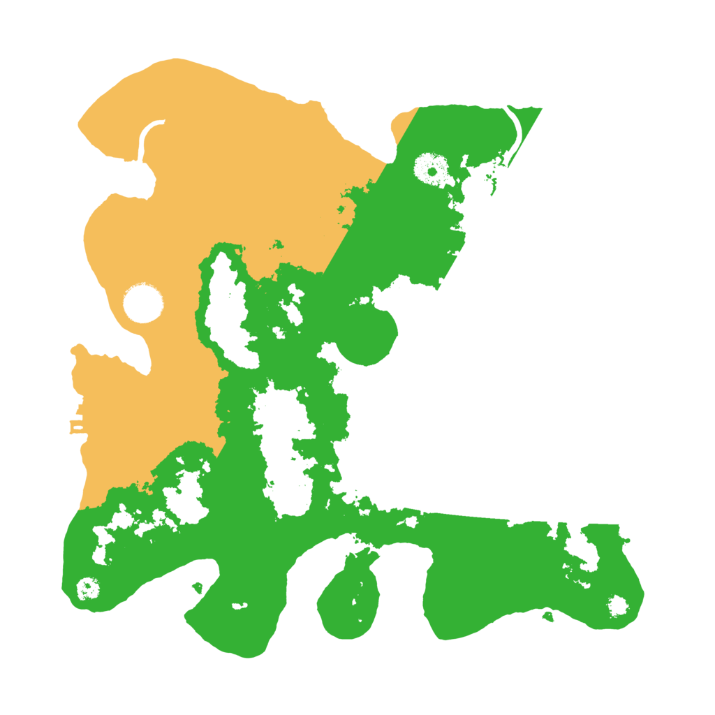 Biome Rust Map: Procedural Map, Size: 3200, Seed: 20230504