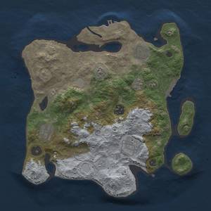 Thumbnail Rust Map: Procedural Map, Size: 3000, Seed: 19230, 12 Monuments