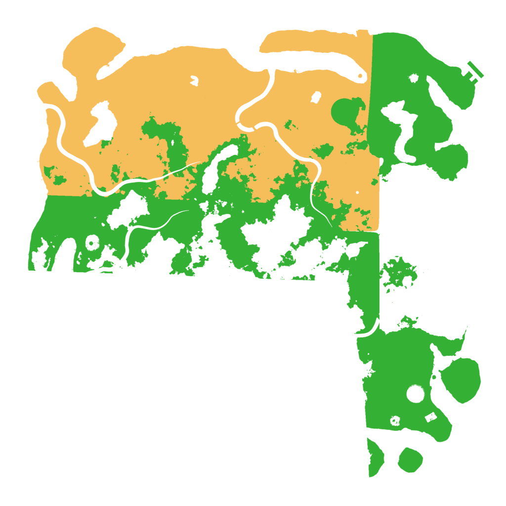 Biome Rust Map: Procedural Map, Size: 5000, Seed: 151515