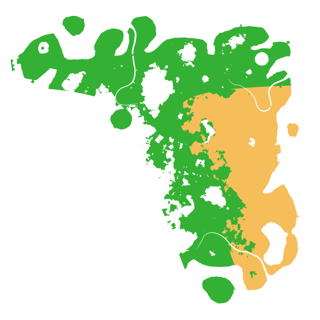 Biome Rust Map: Procedural Map, Size: 4200, Seed: 145999