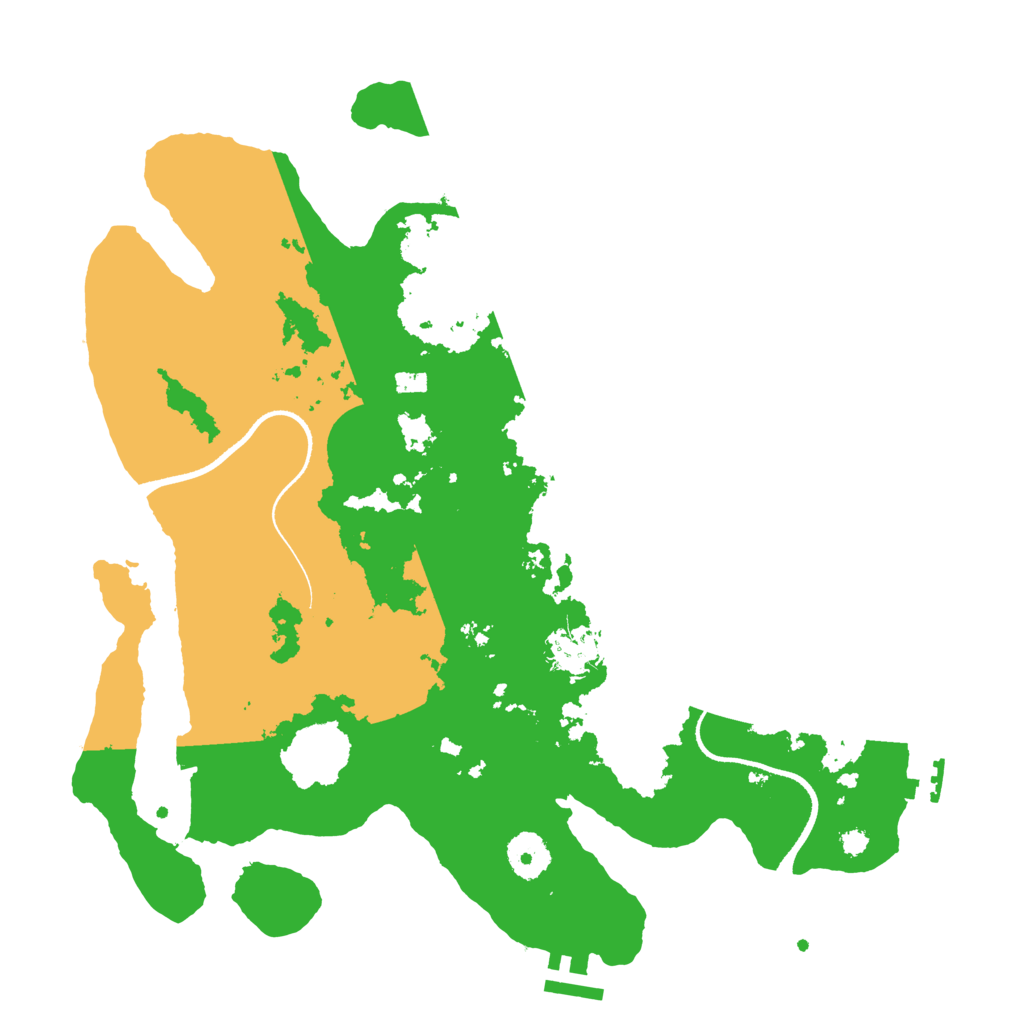 Biome Rust Map: Procedural Map, Size: 3500, Seed: 124356