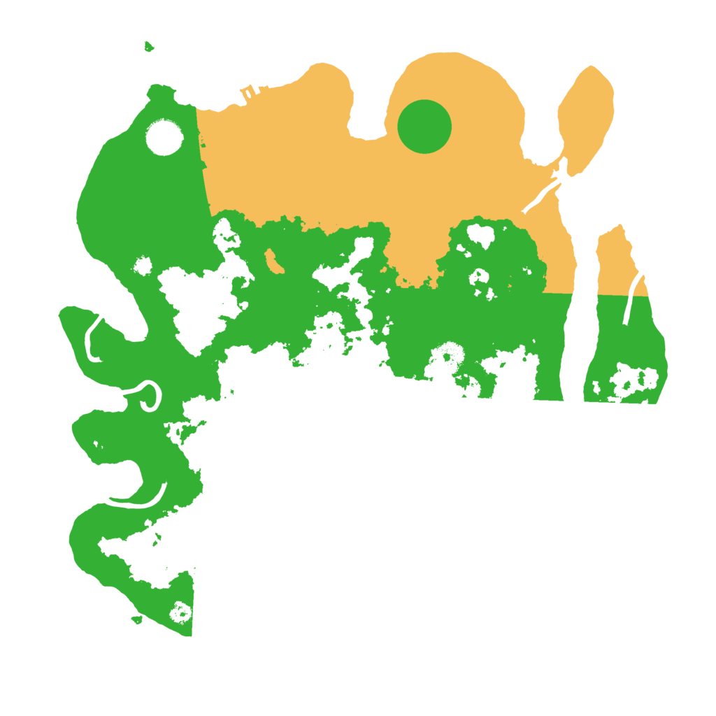 Biome Rust Map: Procedural Map, Size: 3500, Seed: 1996573336