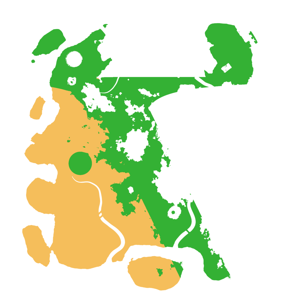 Biome Rust Map: Procedural Map, Size: 3500, Seed: 342100479