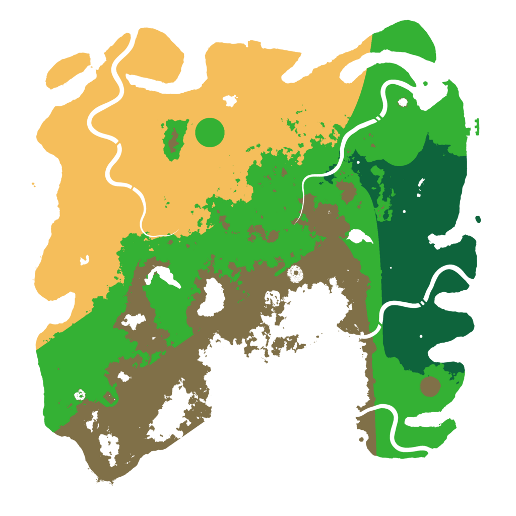 Biome Rust Map: Procedural Map, Size: 4650, Seed: 115000