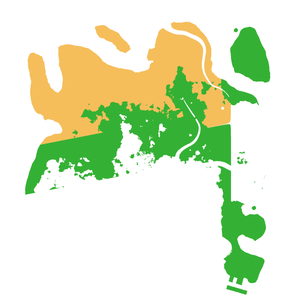 Biome Rust Map: Procedural Map, Size: 3000, Seed: 897654