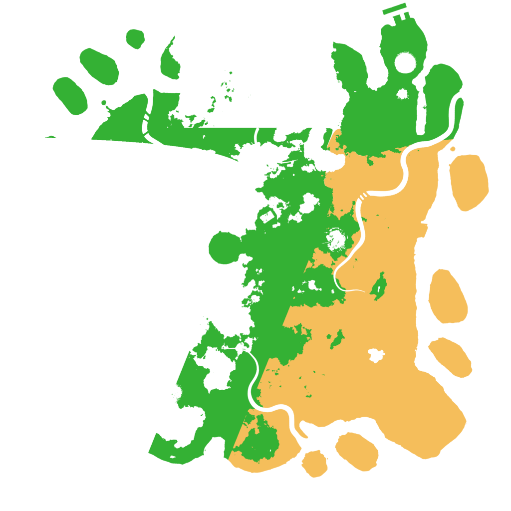 Biome Rust Map: Procedural Map, Size: 4250, Seed: 666848818