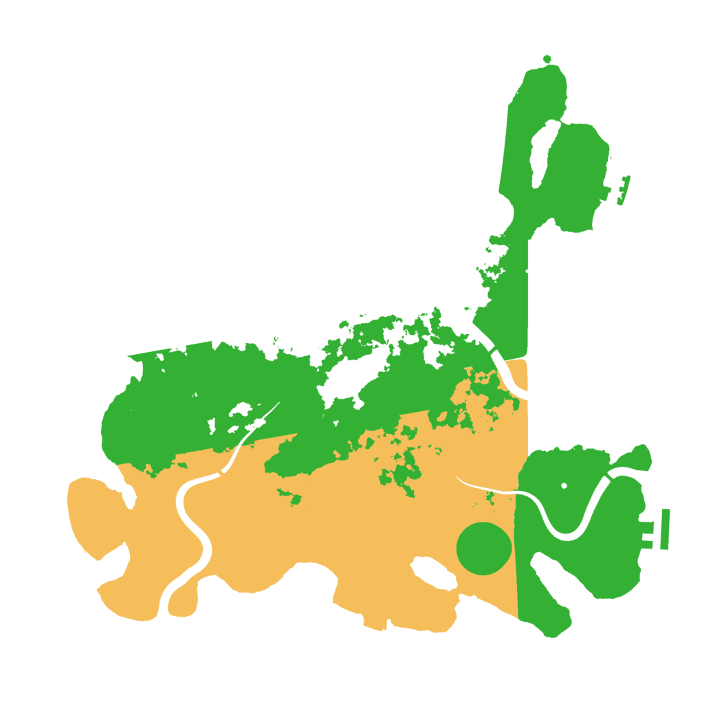 Biome Rust Map: Procedural Map, Size: 3500, Seed: 1917295731