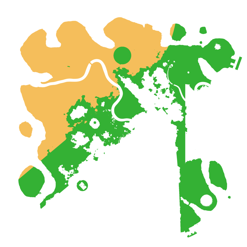 Biome Rust Map: Procedural Map, Size: 3700, Seed: 1819286934