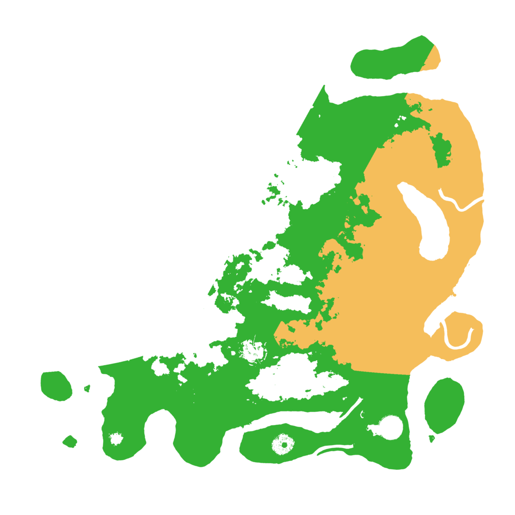 Biome Rust Map: Procedural Map, Size: 3700, Seed: 796037754