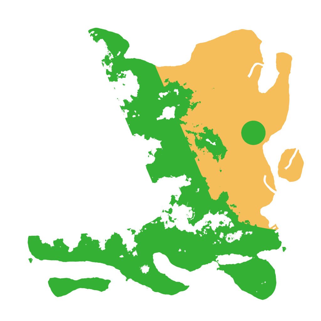 Biome Rust Map: Procedural Map, Size: 3500, Seed: 2033626130