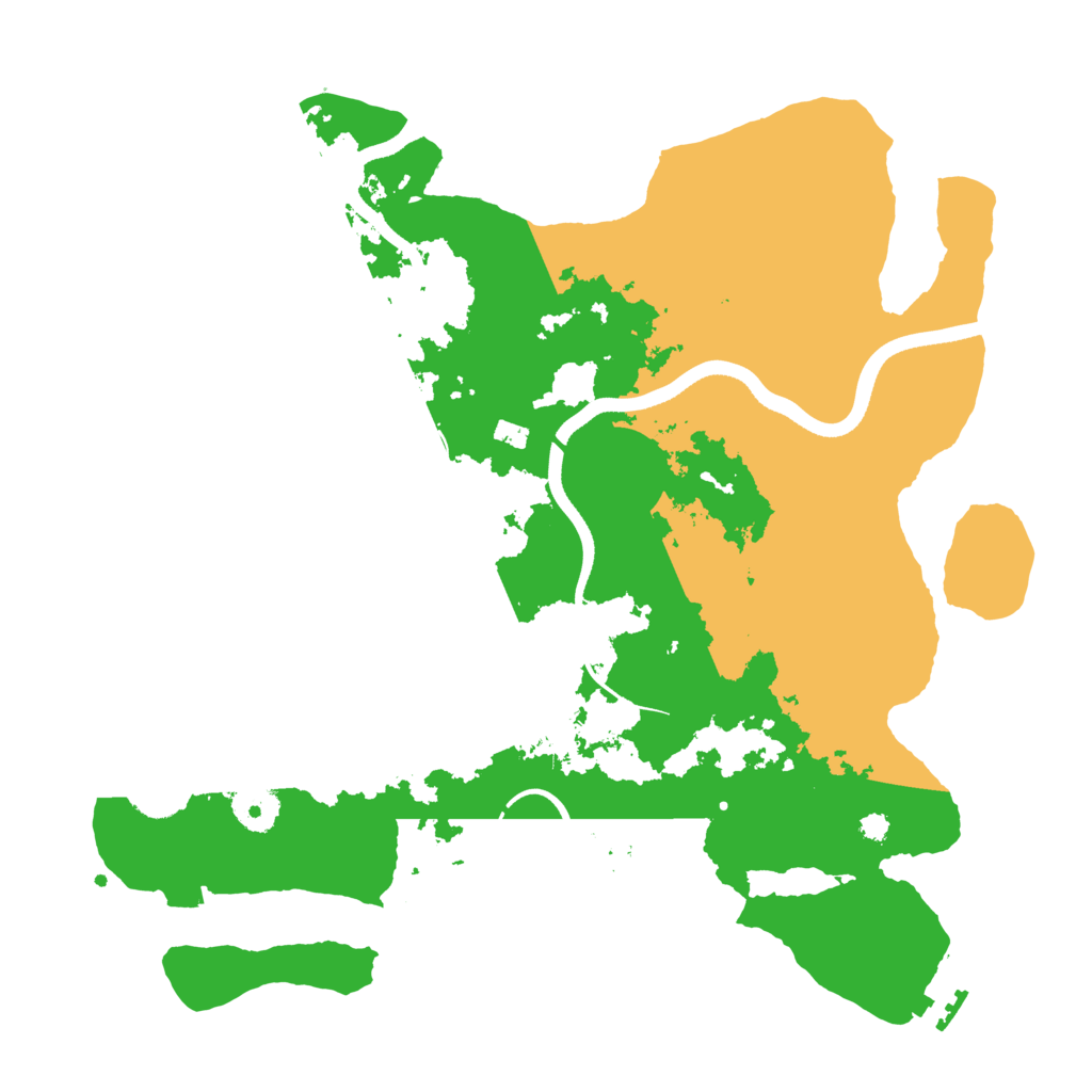 Biome Rust Map: Procedural Map, Size: 3500, Seed: 2033626130
