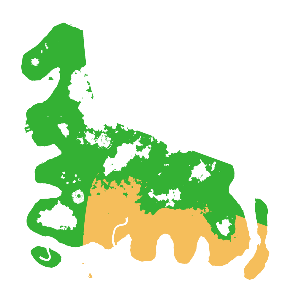 Biome Rust Map: Procedural Map, Size: 3500, Seed: 151146961