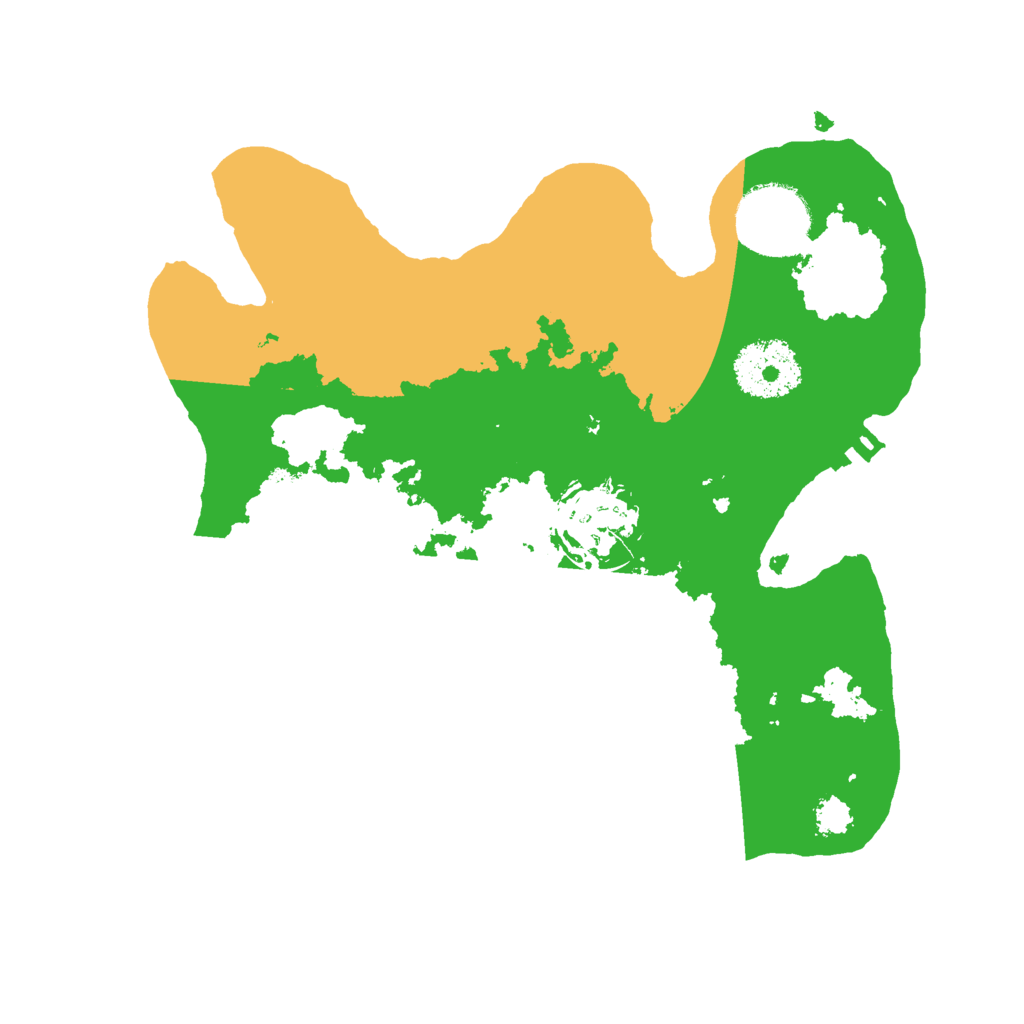 Biome Rust Map: Procedural Map, Size: 2500, Seed: 1125195098