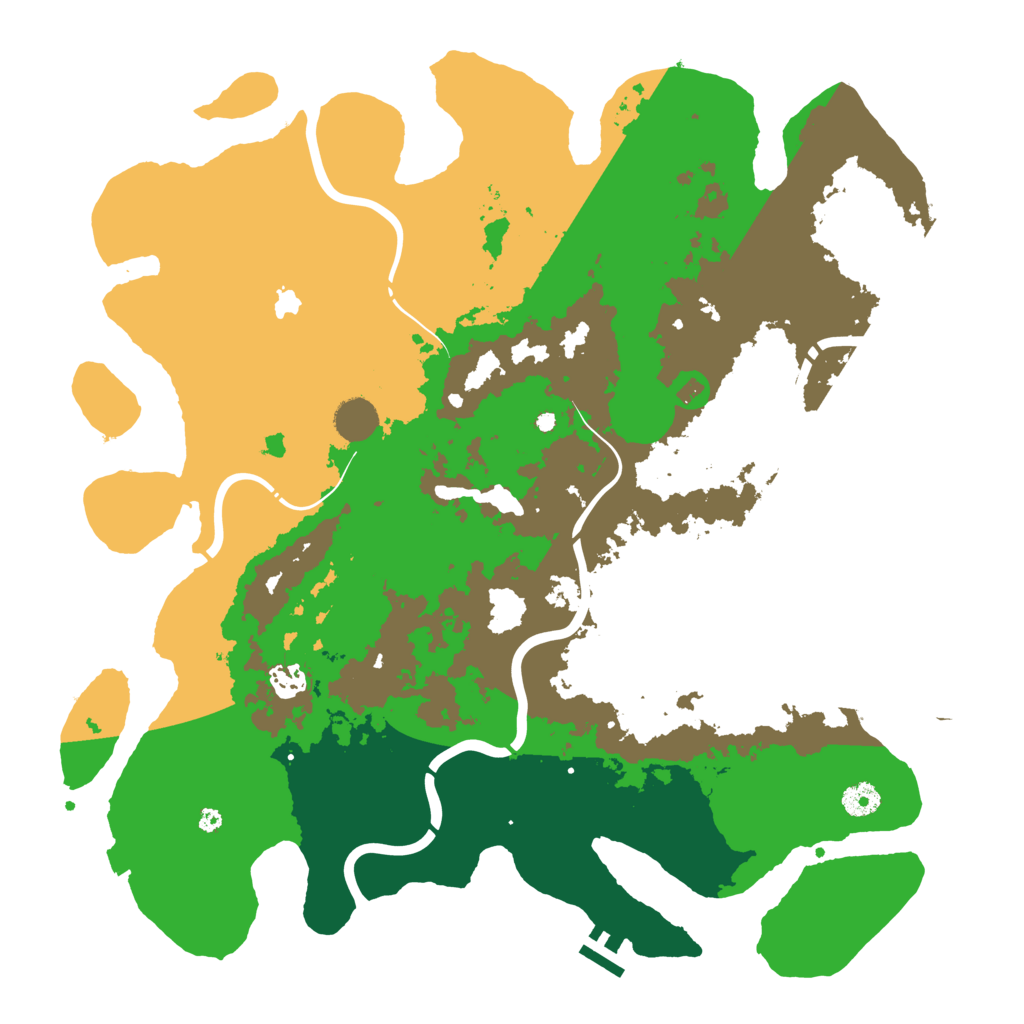 Biome Rust Map: Procedural Map, Size: 4250, Seed: 2036911313