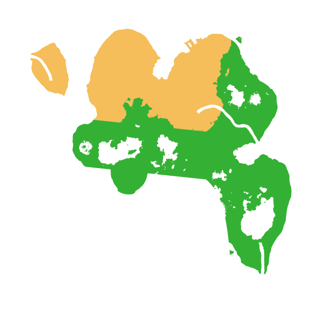 Biome Rust Map: Procedural Map, Size: 2500, Seed: 991879901