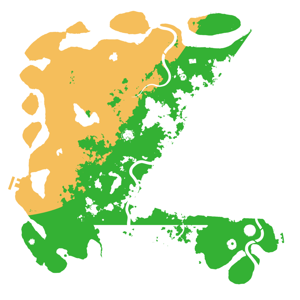 Biome Rust Map: Procedural Map, Size: 4500, Seed: 81726354