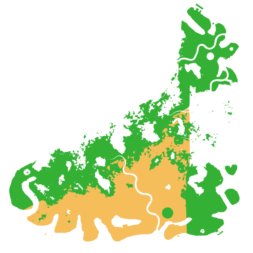 Biome Rust Map: Procedural Map, Size: 6000, Seed: 1036719869