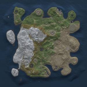 Thumbnail Rust Map: Procedural Map, Size: 3250, Seed: 1441595229, 14 Monuments