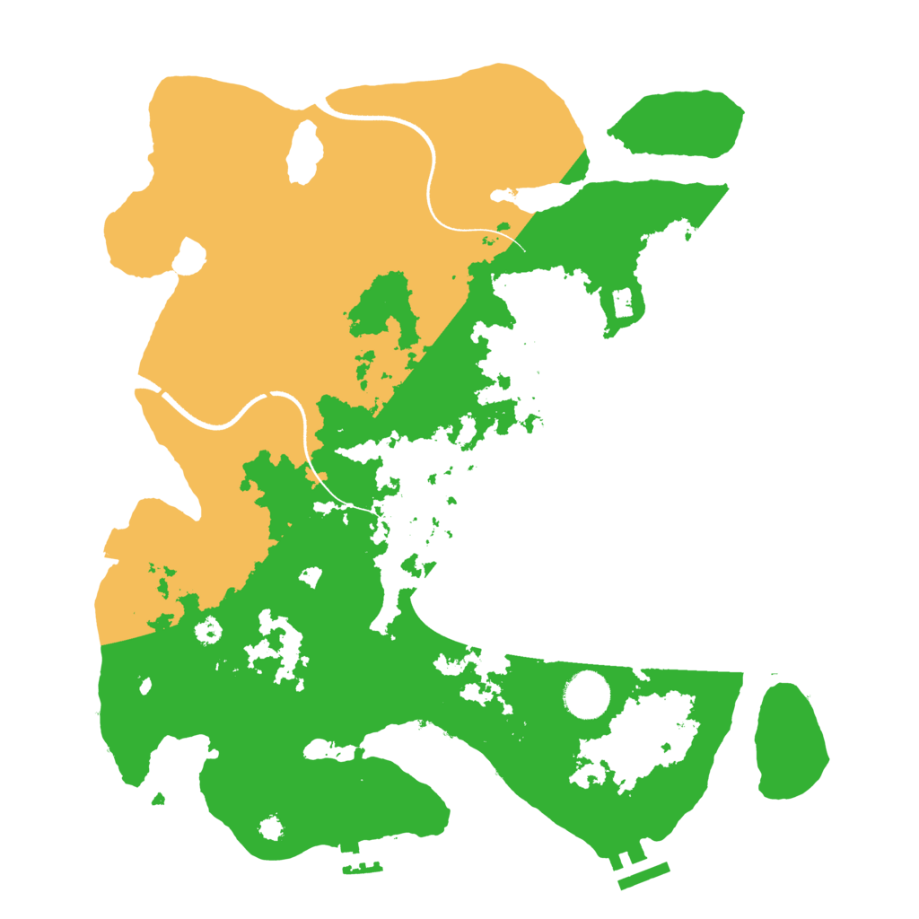 Biome Rust Map: Procedural Map, Size: 3500, Seed: 238917262