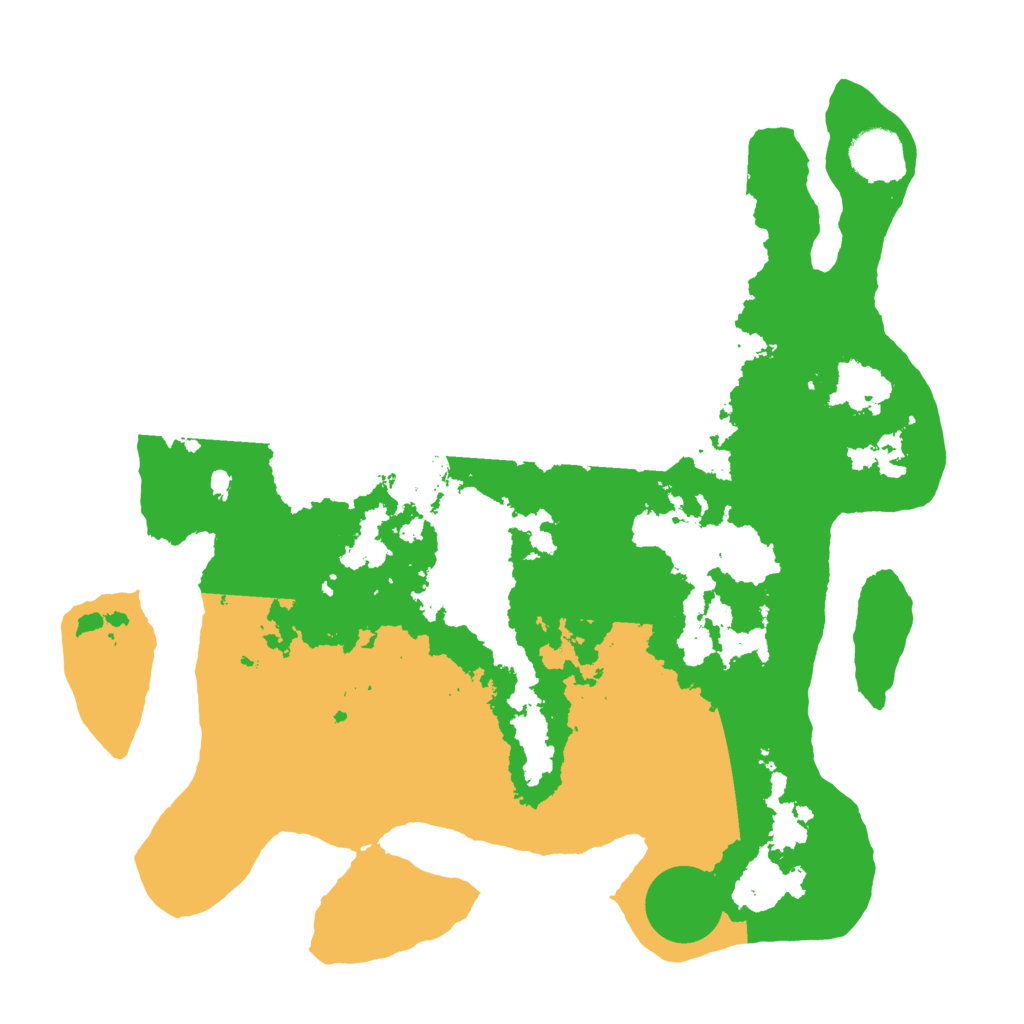 Biome Rust Map: Barren, Size: 3500, Seed: 327436022