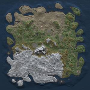 Thumbnail Rust Map: Procedural Map, Size: 5000, Seed: 339322, 18 Monuments