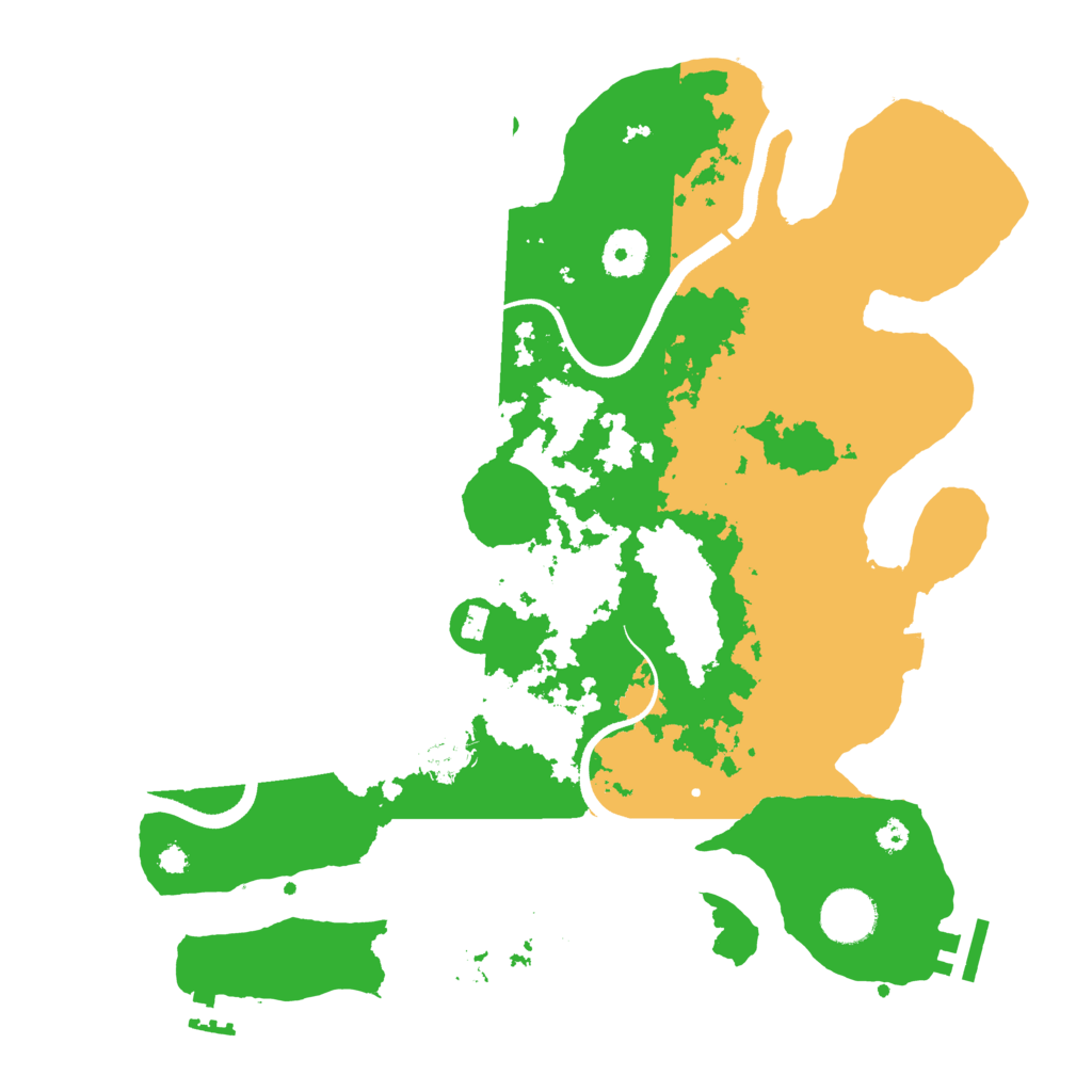 Biome Rust Map: Procedural Map, Size: 3500, Seed: 560192837