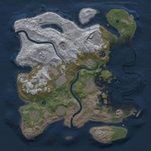 Thumbnail Rust Map: Procedural Map, Size: 3500, Seed: 5042023, 14 Monuments