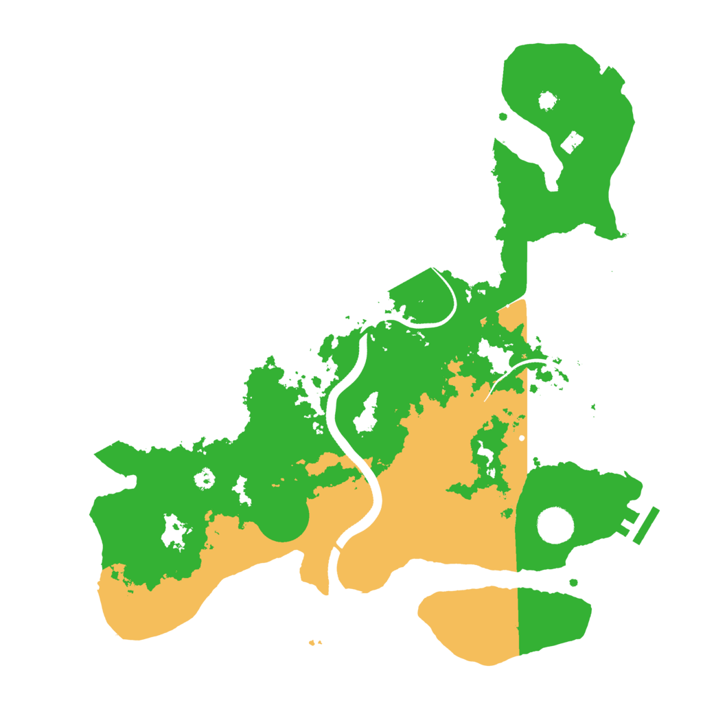 Biome Rust Map: Procedural Map, Size: 3500, Seed: 5042023