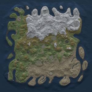 Thumbnail Rust Map: Procedural Map, Size: 4500, Seed: 341709224, 15 Monuments