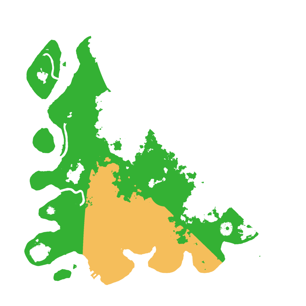 Biome Rust Map: Procedural Map, Size: 3500, Seed: 153611155