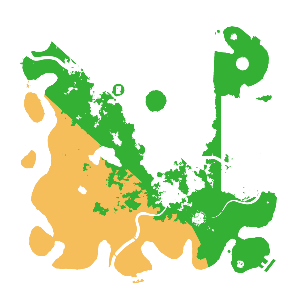 Biome Rust Map: Procedural Map, Size: 4000, Seed: 466657667