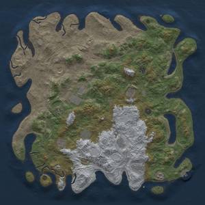 Thumbnail Rust Map: Procedural Map, Size: 4800, Seed: 1259597164, 18 Monuments