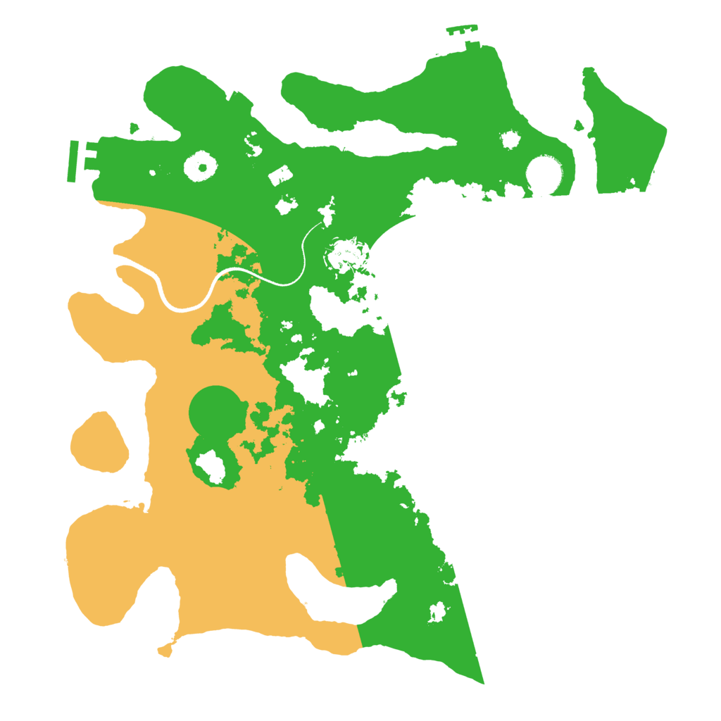 Biome Rust Map: Procedural Map, Size: 3500, Seed: 140722654