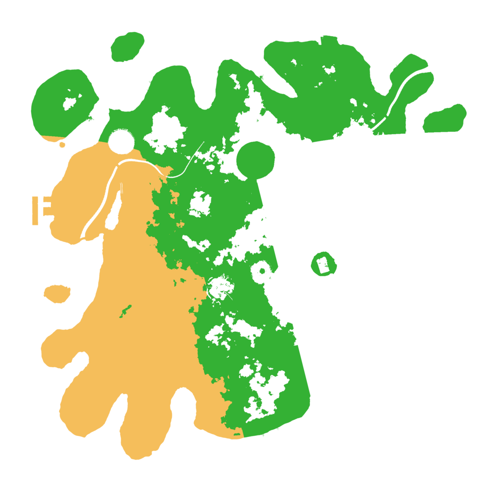 Biome Rust Map: Procedural Map, Size: 3500, Seed: 1071024257