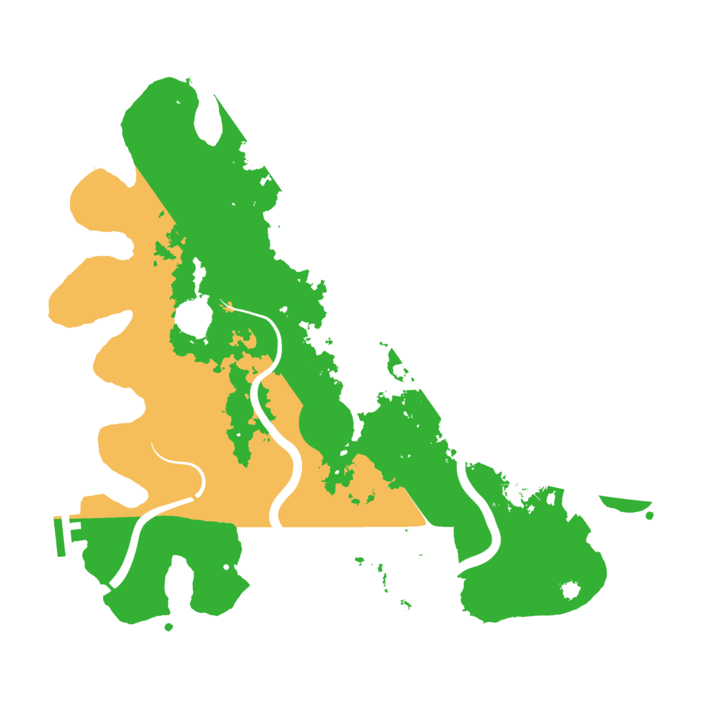Biome Rust Map: Procedural Map, Size: 3500, Seed: 21563
