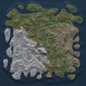 Thumbnail Rust Map: Procedural Map, Size: 5000, Seed: 8264656, 18 Monuments