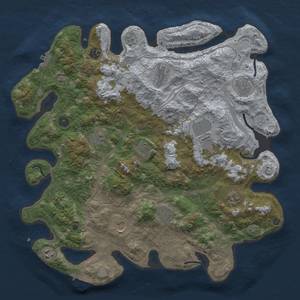 Thumbnail Rust Map: Procedural Map, Size: 4250, Seed: 2121904190, 18 Monuments