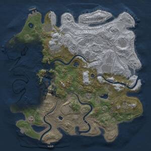 Thumbnail Rust Map: Procedural Map, Size: 4250, Seed: 2121904190, 15 Monuments