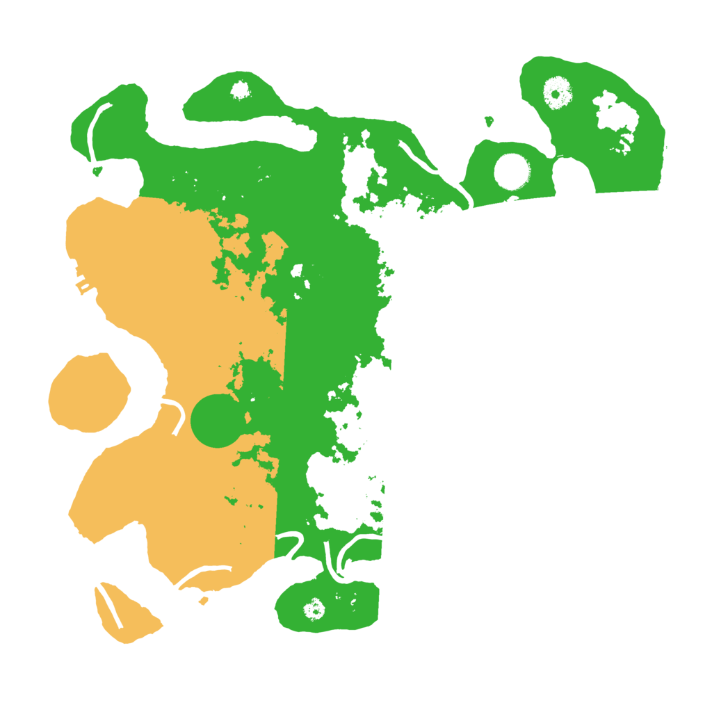 Biome Rust Map: Procedural Map, Size: 3500, Seed: 470697229