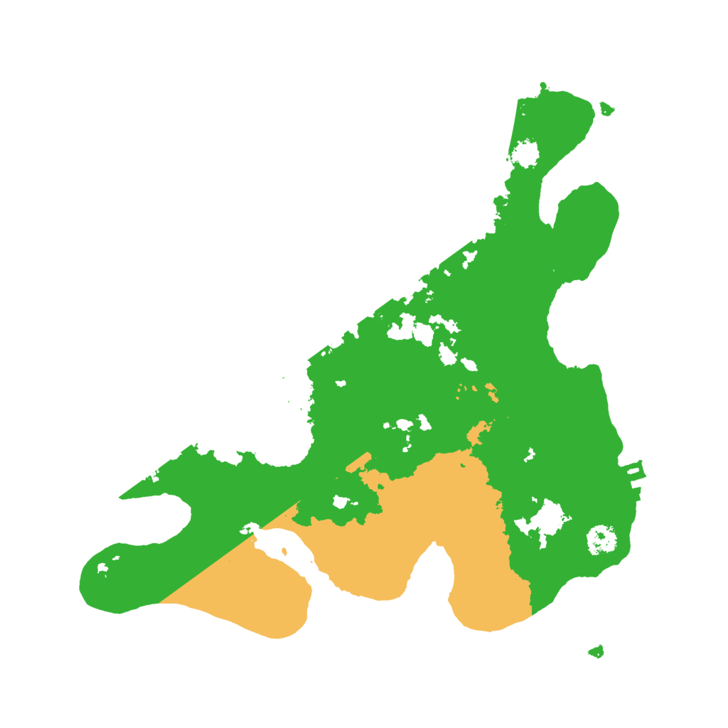 Biome Rust Map: Procedural Map, Size: 2500, Seed: 501907082