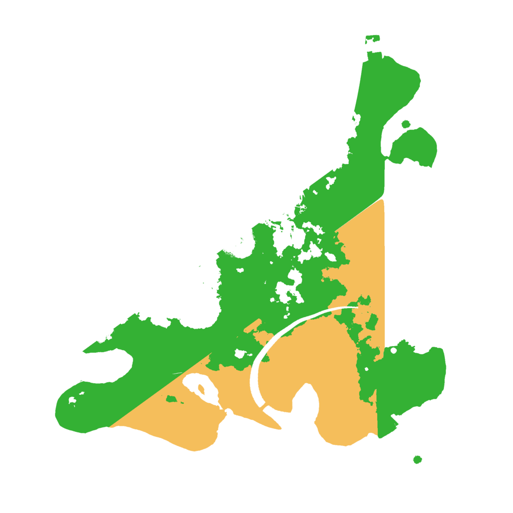 Biome Rust Map: Procedural Map, Size: 2500, Seed: 501907082