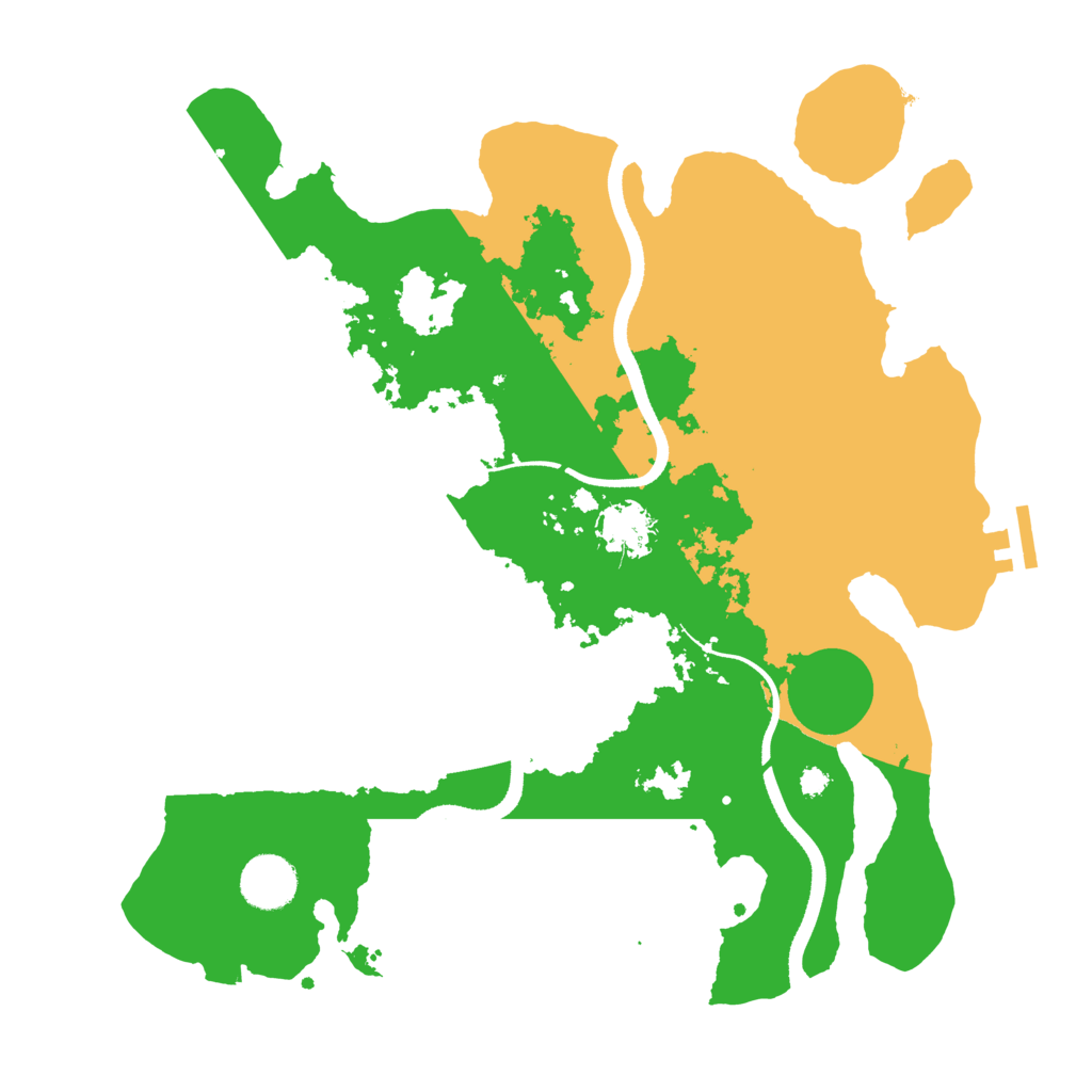Biome Rust Map: Procedural Map, Size: 3500, Seed: 1778751417