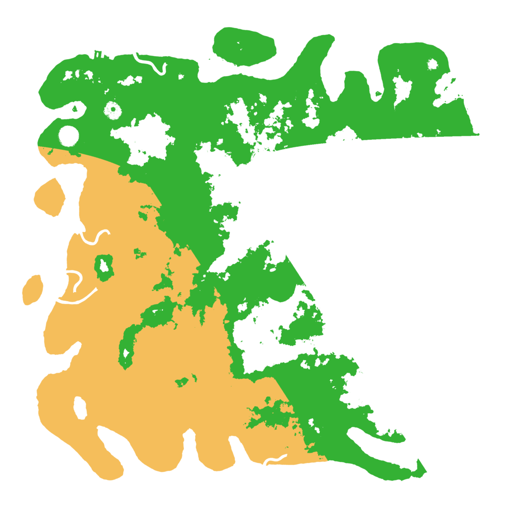 Biome Rust Map: Procedural Map, Size: 4444, Seed: 12332