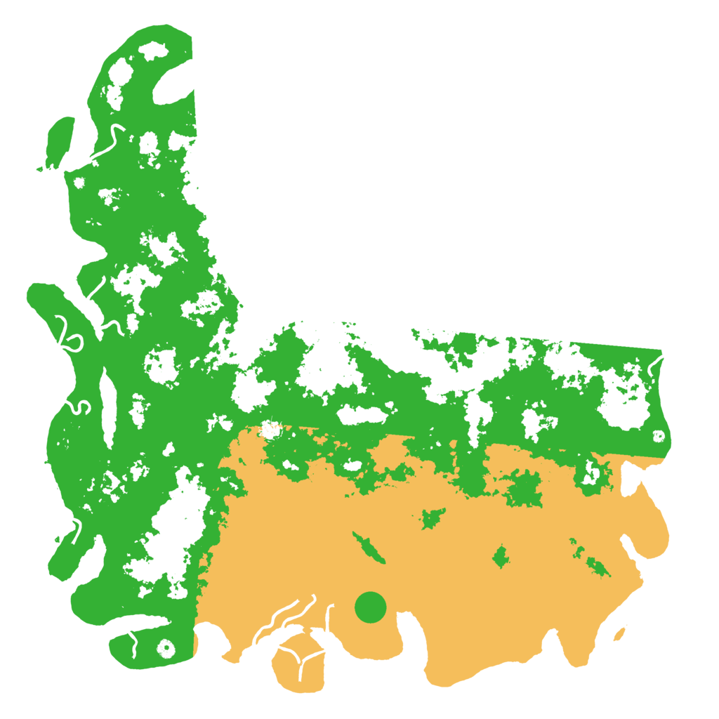 Biome Rust Map: Procedural Map, Size: 6000, Seed: 20230505