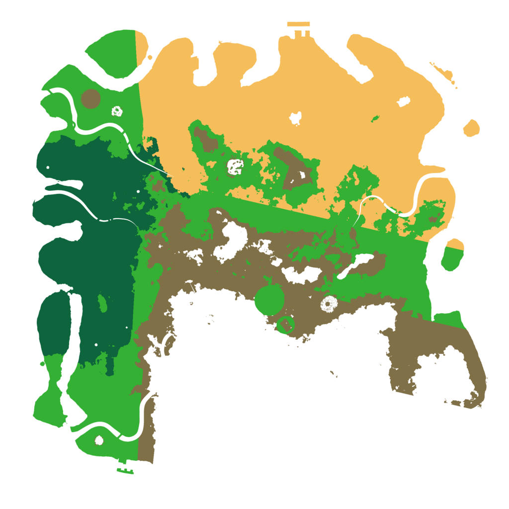 Biome Rust Map: Procedural Map, Size: 4560, Seed: 23075