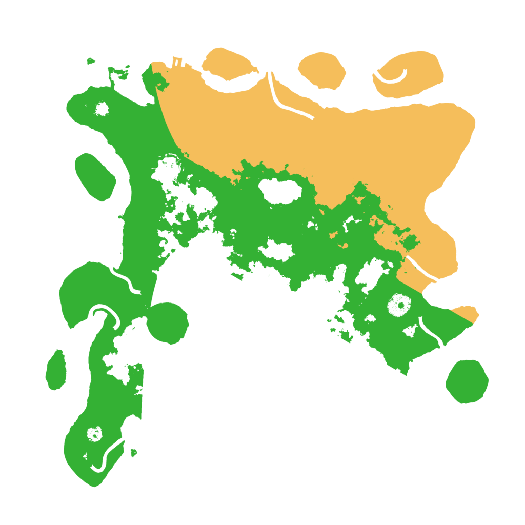 Biome Rust Map: Procedural Map, Size: 3500, Seed: 970280726