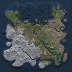 Thumbnail Rust Map: Procedural Map, Size: 4250, Seed: 779474722, 17 Monuments